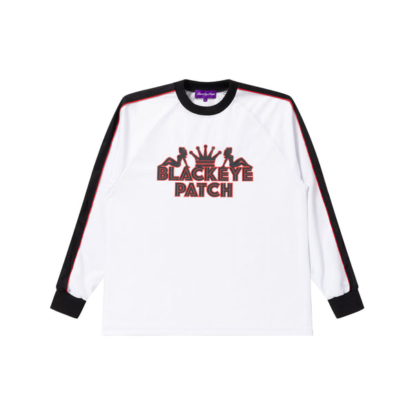 PIMP SPORT JERSEY L/S TEE WHITE