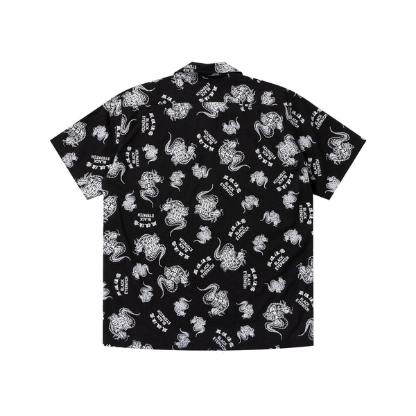 HWC DRAGON PATTERNED S/S SHIRT BLACK