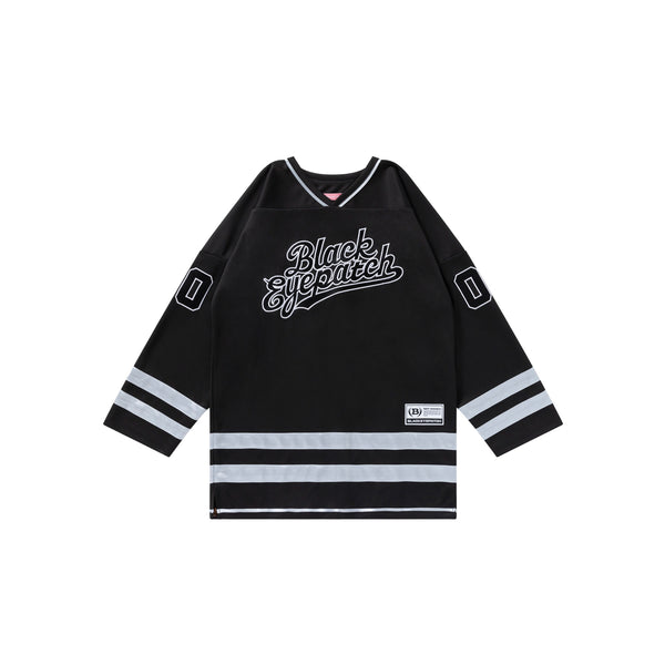 TEAM SCRIPT HOCKEY DRESS JERSEY BLACK