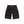 Statement Embroidered Baggy Denim Shorts, Black