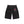 Statement Embroidered Baggy Denim Shorts, Black