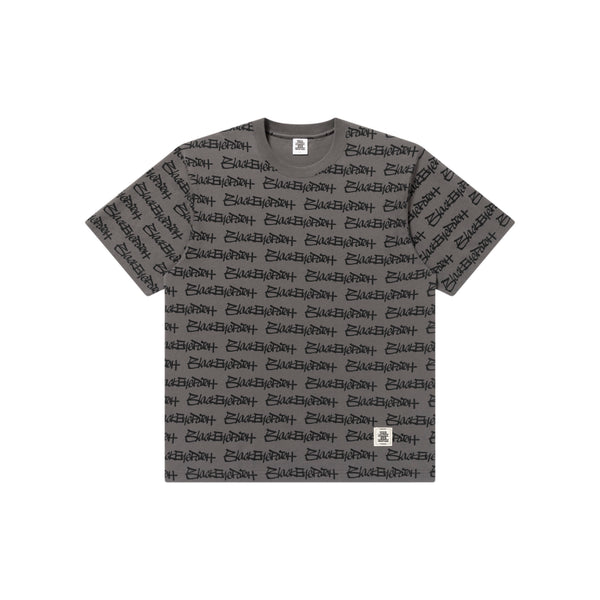 FASTHAND Script Patterned Tee, Charcoal