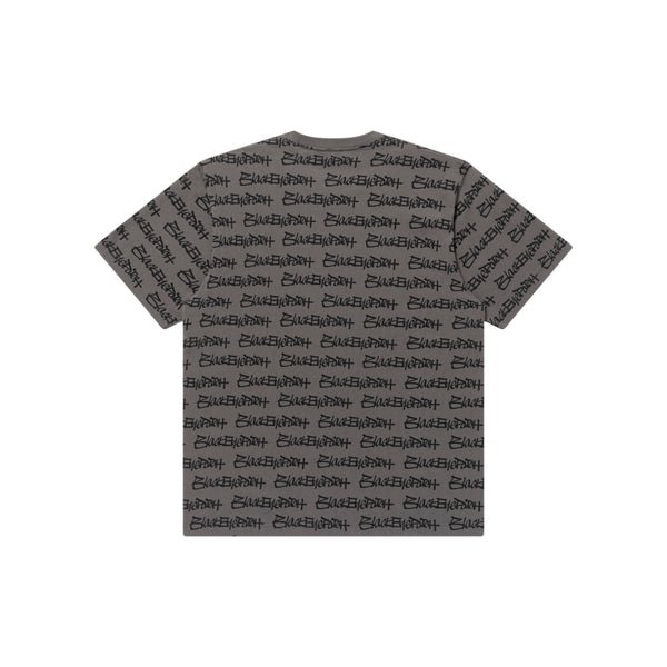 FASTHAND Script Patterned Tee, Charcoal