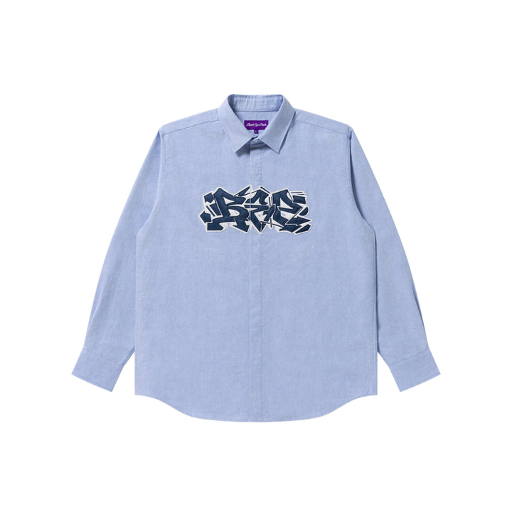 Urban Arrows Patched Oxford Shirt, Blue