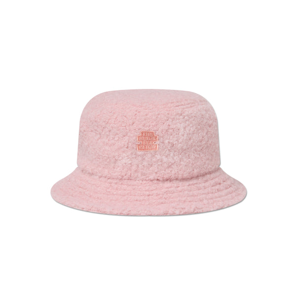 SMALL OG BRUSHED WOOL BUCKET HAT PINK