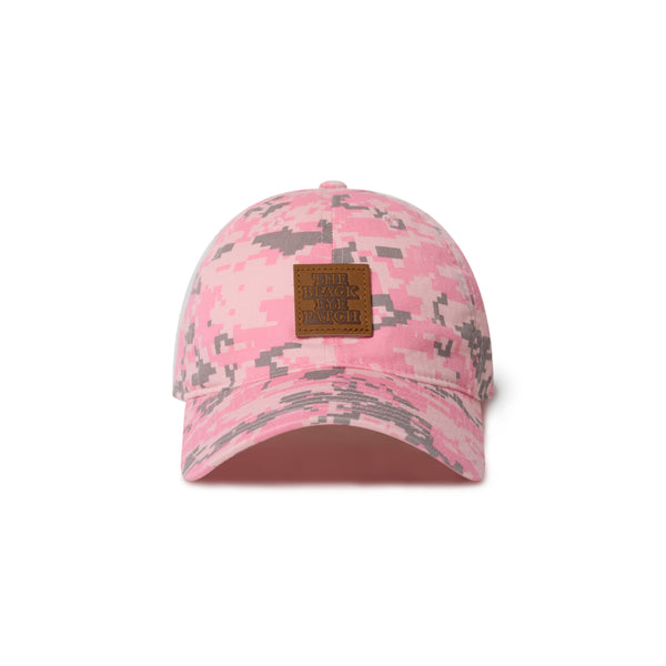 LEATHER PATCHED DIGITAL CAMO CAP PINK