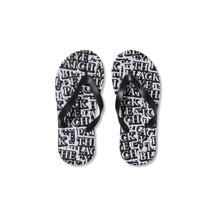 OG LABEL PATTERNED BEACH SANDALS