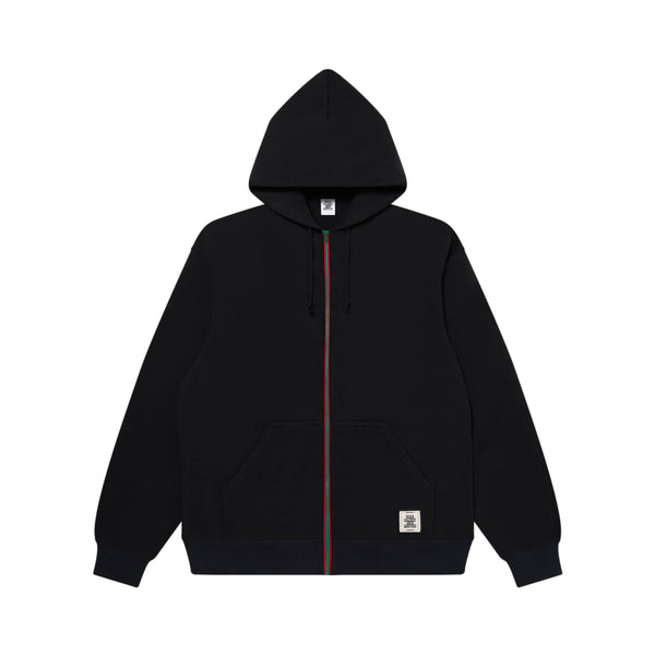 BRAND ORIGIN COLORED ZIP HOODIE BLACK