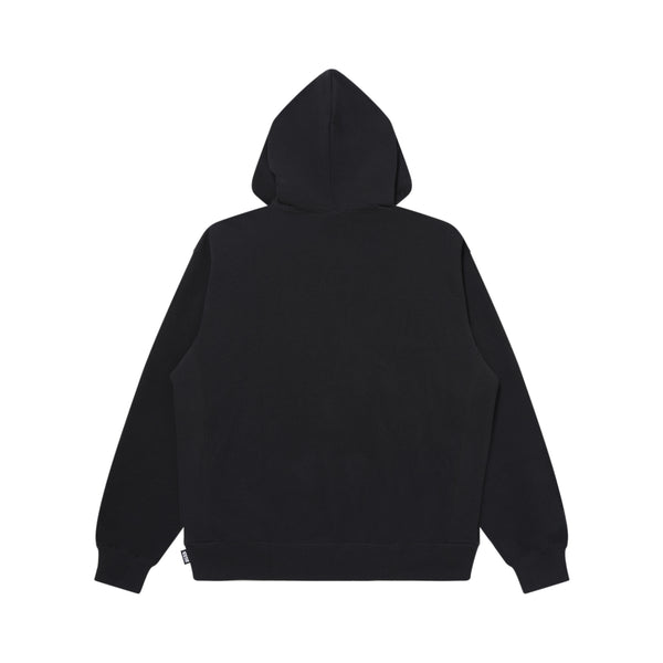 CROWN LOGO EMBROIDERED HOODIE BLACK