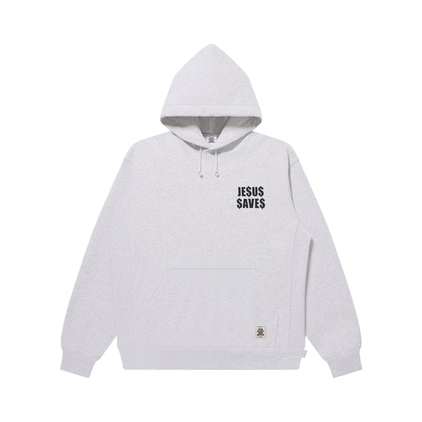 JESUS SAVES HOODIE ASH