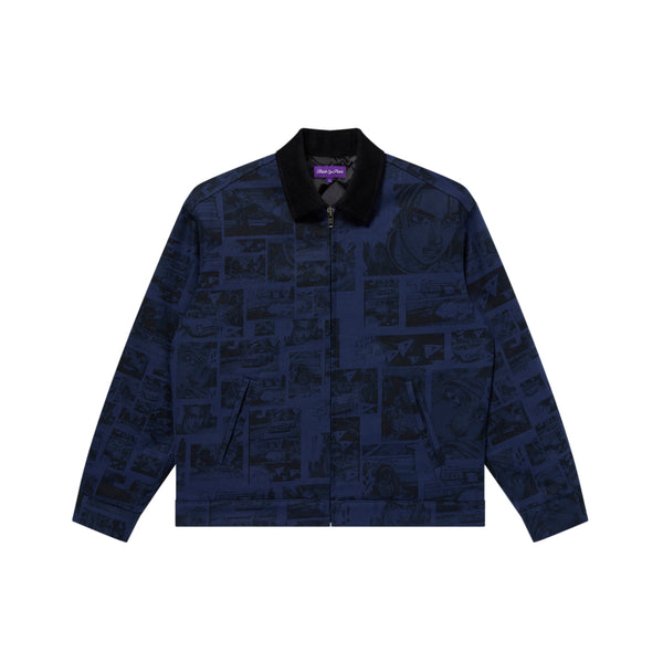 INITIAL D WORK JACKET NAVY
