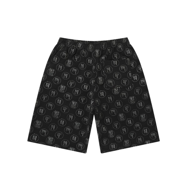 SINS OF KUJO MANGA SPEECH SWEAT SHORTS BLACK
