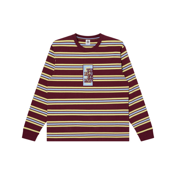 HWC LABEL STRIPED HEAVYWEIGHT L/S TEE