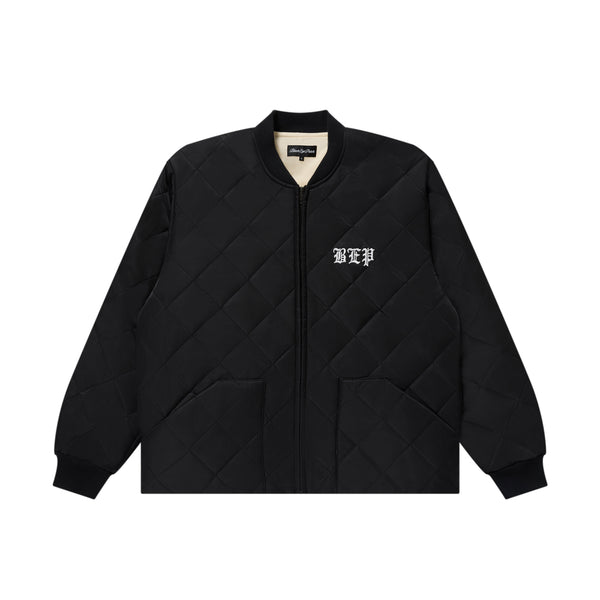 3 LETTER OE QUILTED JACKET BLACK
