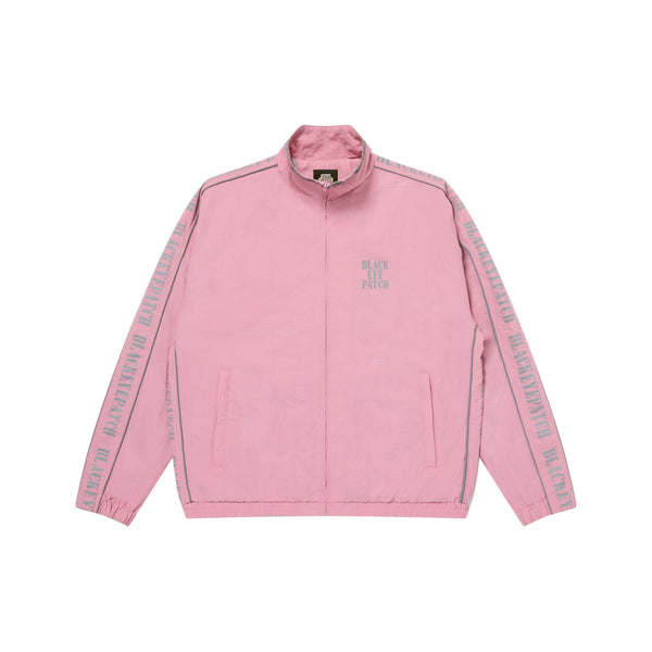 REFLECTIVE STENCIL LOGO TRACK JACKET PINK