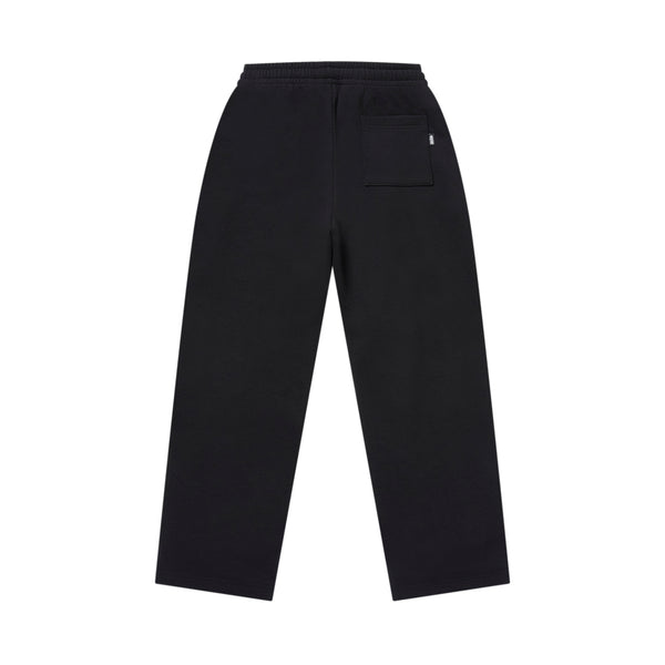 RHINESTONED OE LOGO SWEAT PANTS BLACK
