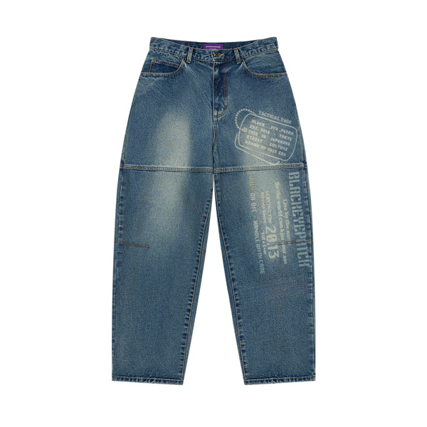 DOGTAG EXTRA BAGGY JEANS INDIGO