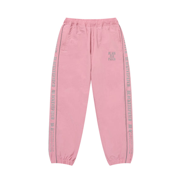 REFLECTIVE STENCIL LOGO TRACK PANTS PINK