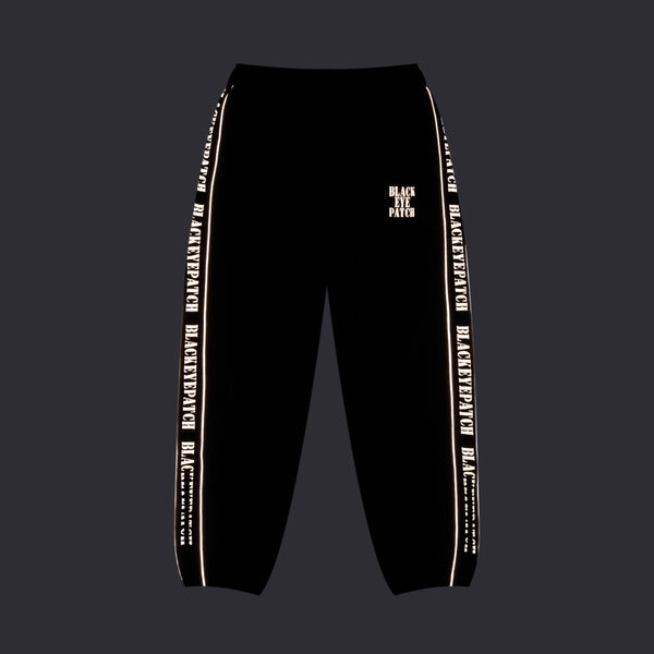REFLECTIVE STENCIL LOGO TRACK PANTS YELLOW