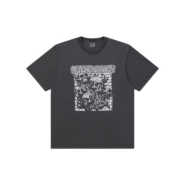 CAPTEK HARDCORE SKULLS TEE WASHED BLACK
