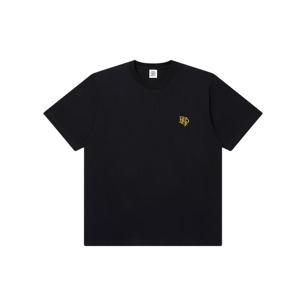 ROYAL EMBLEM EMBROIDERED HEAVYWEIGHT TEE BLACK