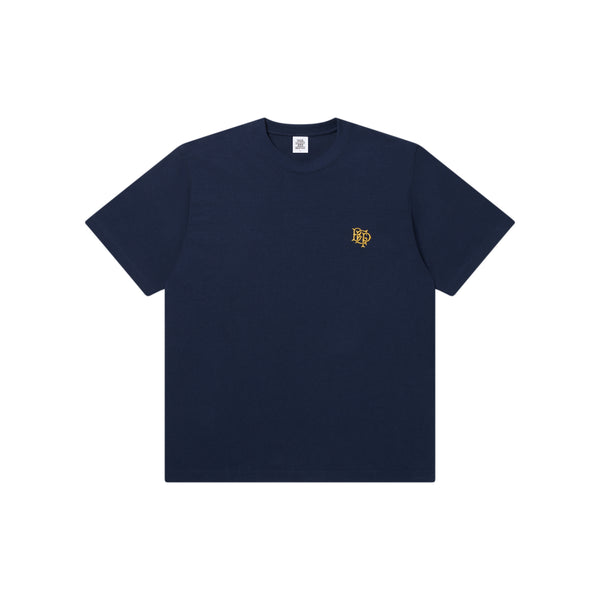 ROYAL EMBLEM EMBROIDERED HEAVYWEIGHT TEE NAVY