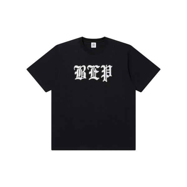 RHINESTONE 3 LETTER OE TEE WASHED BLACK