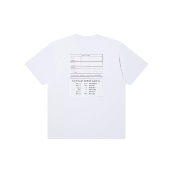 MONEY BAG LABEL TEE WHITE
