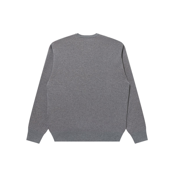 TOBIDASHI OG LABEL KNIT SWEATER GRAY