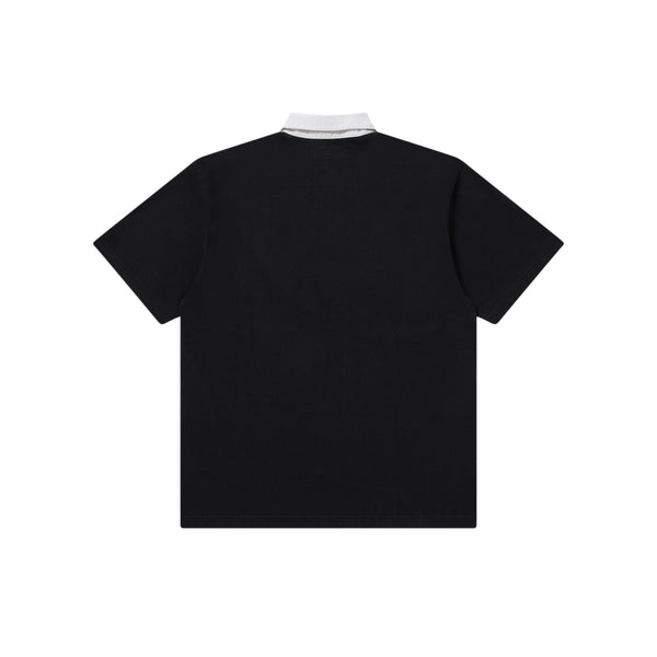 PRET-A-PORTER S/S RUGBY SHIRT BLACK