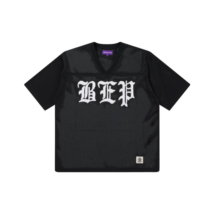 RHINESTONE 3 LETTER OE HOCKEY JERSEY BLACK