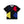GEOMETRIC DIAL RUGBY SHIRT BLACK