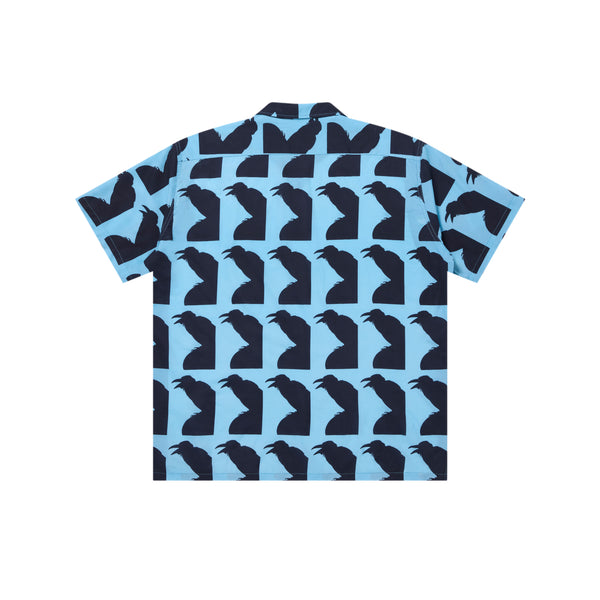JIRO KONAMI CROW OPEN COLLARED S/S SHIRT