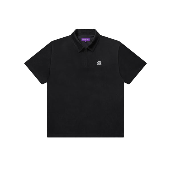 SMALL OG VELOUR PULLOVER S/S SHIRT BLACK