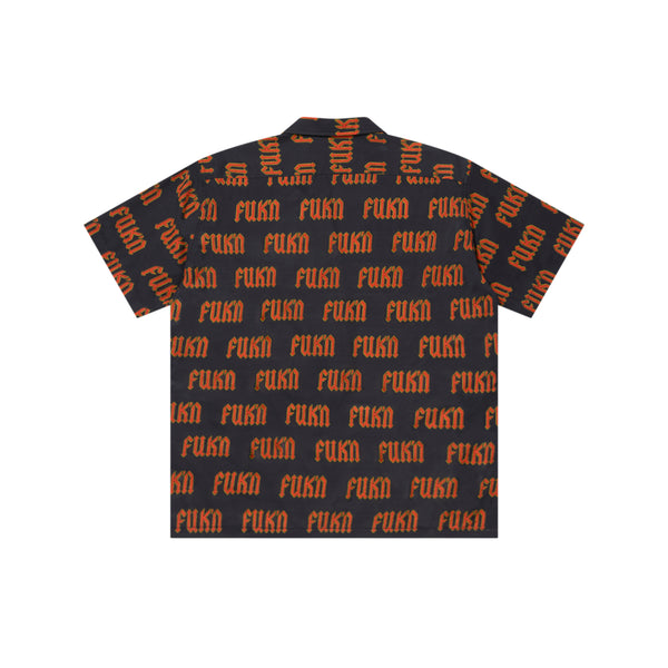 FUK’N PATTERNED OPEN COLLARED S/S SHIRT