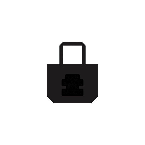 FAUX LEATHER OG LABEL MEDIUM TOTE