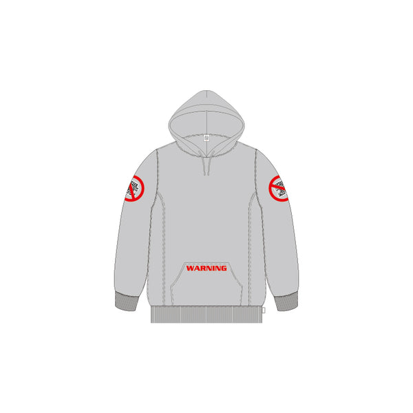 WARNING OG HOODIE HEATHER GRAY