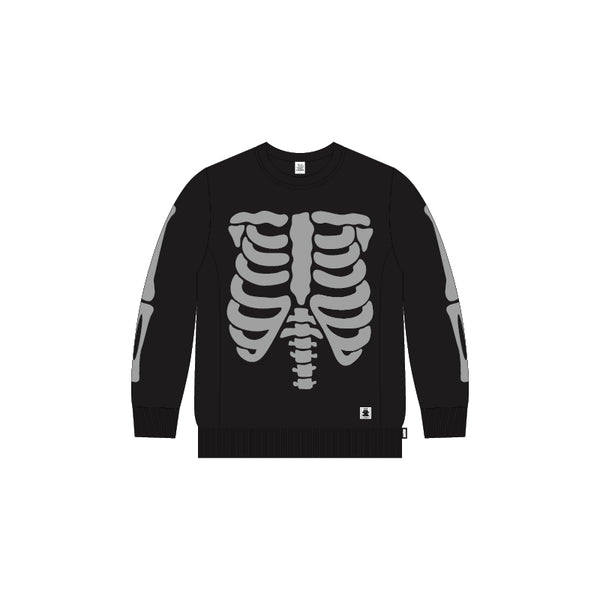 SKELETON REFLECTIVE CREW SWEAT