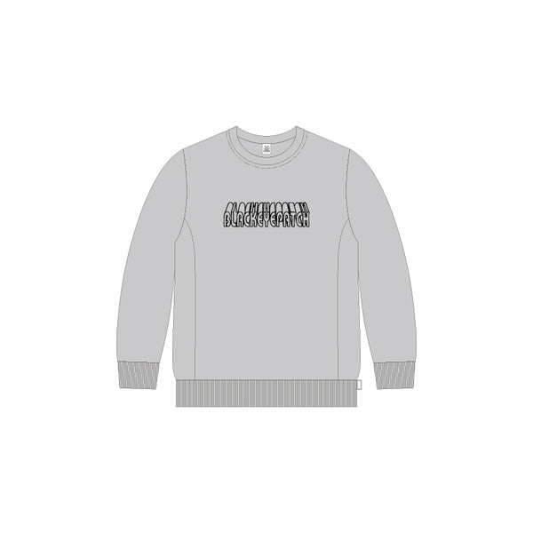 3D CREW SWEAT HEATHER GRAY