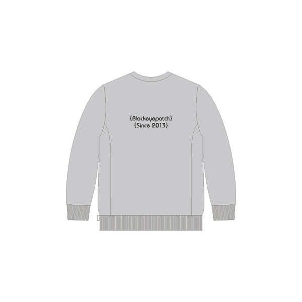 3D CREW SWEAT HEATHER GRAY