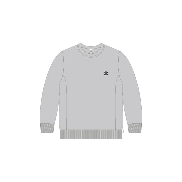 SMALL OG LABEL CREW SWEAT HEATHER GRAY