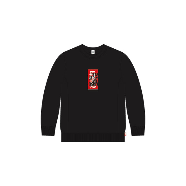MOSAIC HWC CREW SWEAT BLACK