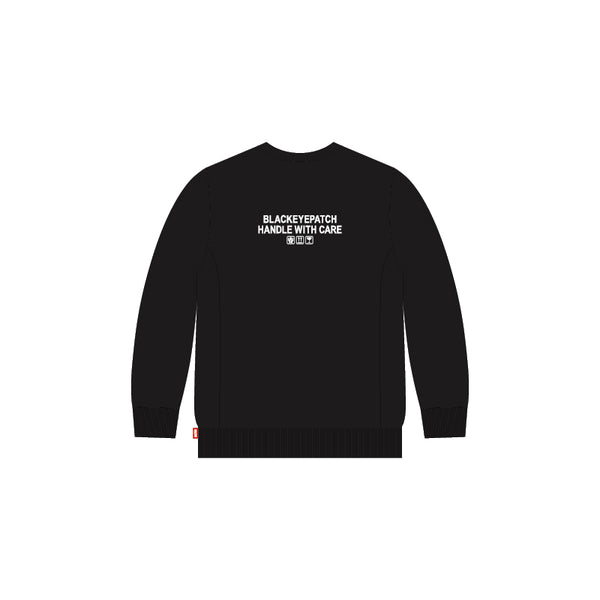MOSAIC HWC CREW SWEAT BLACK