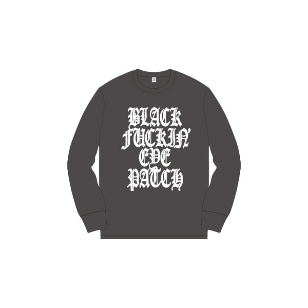 OE BFEP OE WASHED L/S TEE WASHED BLACK/WHITE