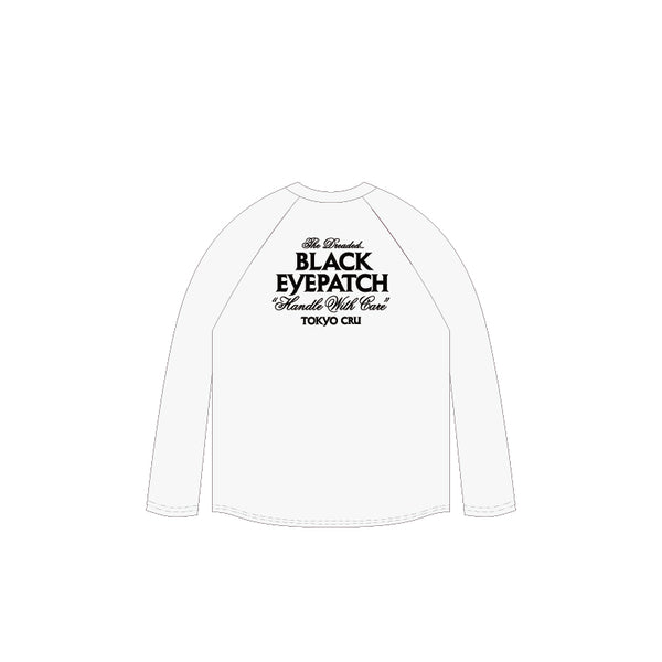 BOOTLEG MICKEY RAGLAN L/S TEE WHITE