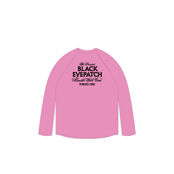 BOOTLEG MICKEY RAGLAN L/S TEE PINK