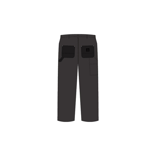 DOUBLE KNEE FAUX LEATHER PANTS