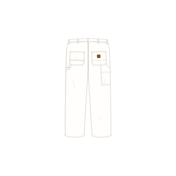 PAINTED LEATHER PATCH CARPENTER PANTS
