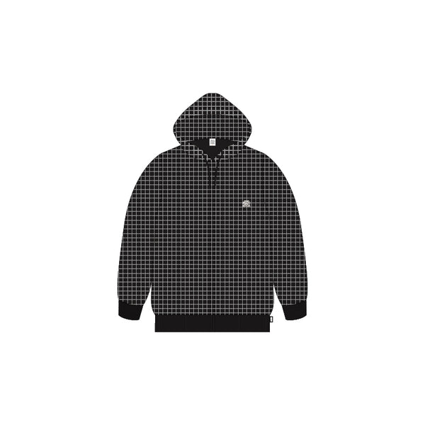 SMALL OG THERMAL ZIP HOODIE BLACK