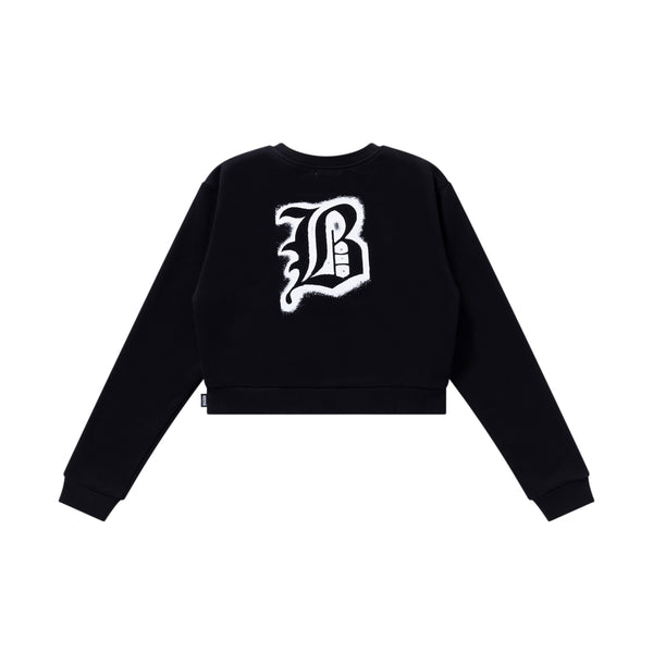 ALL CITY O.E. SPRAYED CREW SWEAT BLACK